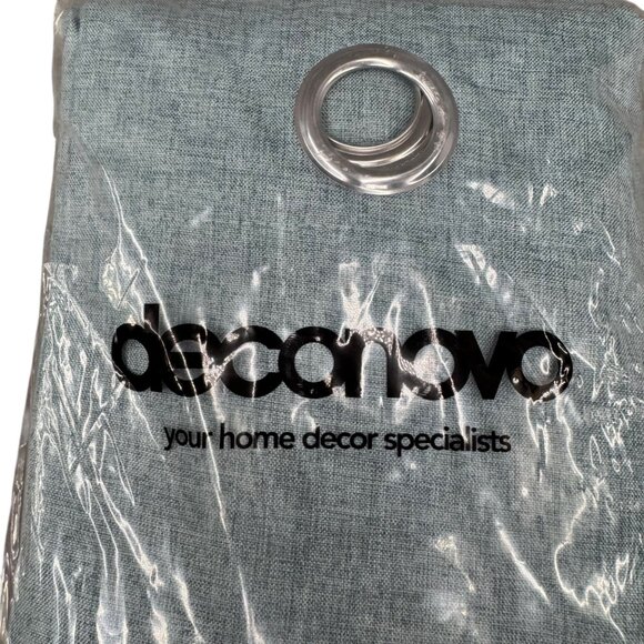 Deconovo Curtain Panel Set of 2 Teal 42"W x 84"H Ring Eyelet - Picture 3 of 10